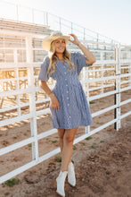 Load image into Gallery viewer, The Lexi in the evening Slate dress