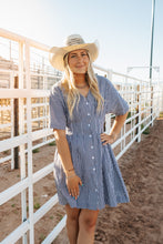 Load image into Gallery viewer, The Lexi in the evening Slate dress