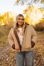 Load image into Gallery viewer, Mocha Red Plaid Reversible Jacket