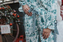 Load image into Gallery viewer, DOORBUSTER PRICE/Green Gingham Christmas PJ Set