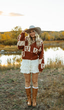 Load image into Gallery viewer, Horseshoe sweater cardigan