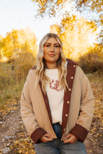 Load image into Gallery viewer, Mocha Red Plaid Reversible Jacket