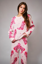 Load image into Gallery viewer, Boots Print Cozy Sweater Set