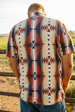 Load image into Gallery viewer, The Weekender Tan/Red Aztec Men Polo