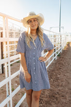 Load image into Gallery viewer, The Lexi in the evening Slate dress