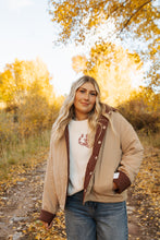 Load image into Gallery viewer, Mocha Red Plaid Reversible Jacket