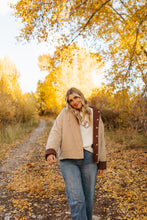 Load image into Gallery viewer, Mocha Red Plaid Reversible Jacket