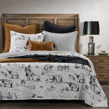 Load image into Gallery viewer, Ranch Life Printed Reversible Quilt Set Twin Size