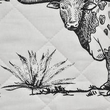 Load image into Gallery viewer, Ranch Life Printed Reversible Quilt Set Twin Size