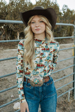 Load image into Gallery viewer, Wrangler Western Top Mock Rider Top
