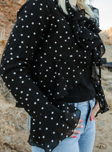 Load image into Gallery viewer, Julie Ruffle Blouse Polkadot
