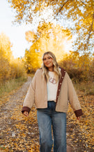 Load image into Gallery viewer, Mocha Red Plaid Reversible Jacket
