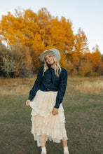 Load image into Gallery viewer, Lacy Tiered Maxi Skirt
