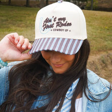 Load image into Gallery viewer, Aint My First Rodeo Chocolate Trucker Hat
