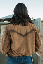 Load image into Gallery viewer, Distressed Microsuede Bomber
