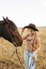 Load image into Gallery viewer, Sleeveless Horse Knit Vest
