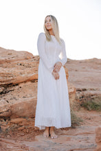 Load image into Gallery viewer, The Avery white front zip Temple dress
