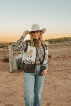 Load image into Gallery viewer, Front Zip horse Sweater Vest
