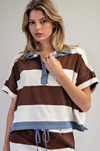 Load image into Gallery viewer, washed striped polo
