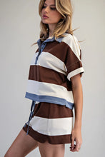 Load image into Gallery viewer, washed striped polo
