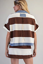 Load image into Gallery viewer, washed striped polo

