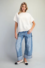 Load image into Gallery viewer, crew neck short sleeve top
