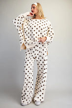 Load image into Gallery viewer, oatmeal polka dot top
