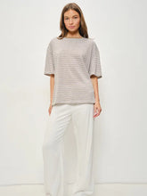 Load image into Gallery viewer, Striped basic tee
