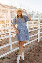 Load image into Gallery viewer, The Lexi in the evening Slate dress
