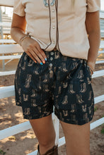 Load image into Gallery viewer, Boot Print Concho Button Down Shorts
