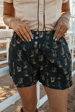 Load image into Gallery viewer, Boot Print Concho Button Down Shorts

