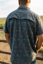 Load image into Gallery viewer, Grey Western Button Up
