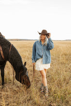 Load image into Gallery viewer, Washed Denim Shirt
