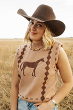 Load image into Gallery viewer, Sleeveless Horse Knit Vest
