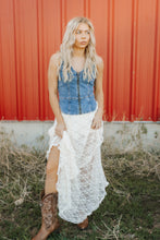 Load image into Gallery viewer, Lace layered skirt with built in biker shorts
