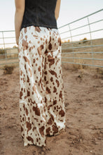 Load image into Gallery viewer, Cow Print Satin Pants
