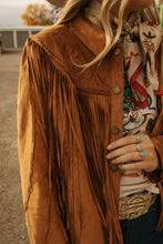 Load image into Gallery viewer, Fringe Suede Jacket
