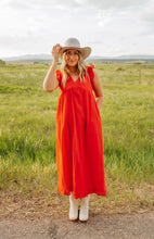 Load image into Gallery viewer, The Dutton In Hibiscus Eyelet Dress
