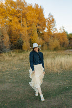 Load image into Gallery viewer, Lacy Tiered Maxi Skirt
