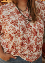 Load image into Gallery viewer, Cinnamon Plus Size Collared Top
