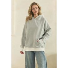 Load image into Gallery viewer, Everyday Stripe Knit Hoodie in sage
