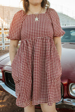 Load image into Gallery viewer, The Hayes Dress in barn check
