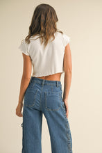 Load image into Gallery viewer, Mini Waffle Fabric Short Sleeve Top
