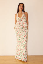 Load image into Gallery viewer, Strawberry Print Maxi Skirt With Drawstring
