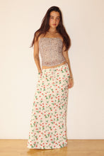 Load image into Gallery viewer, Strawberry Print Maxi Skirt With Drawstring
