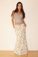 Load image into Gallery viewer, Strawberry Print Maxi Skirt With Drawstring
