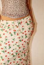 Load image into Gallery viewer, Strawberry Print Maxi Skirt With Drawstring
