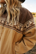 Load image into Gallery viewer, Retro bomber tan/brown jacket
