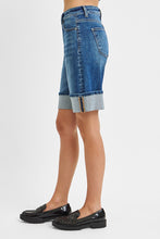 Load image into Gallery viewer, High Rise Mid Length Cuffed Shorts
