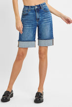 Load image into Gallery viewer, High Rise Mid Length Cuffed Shorts
